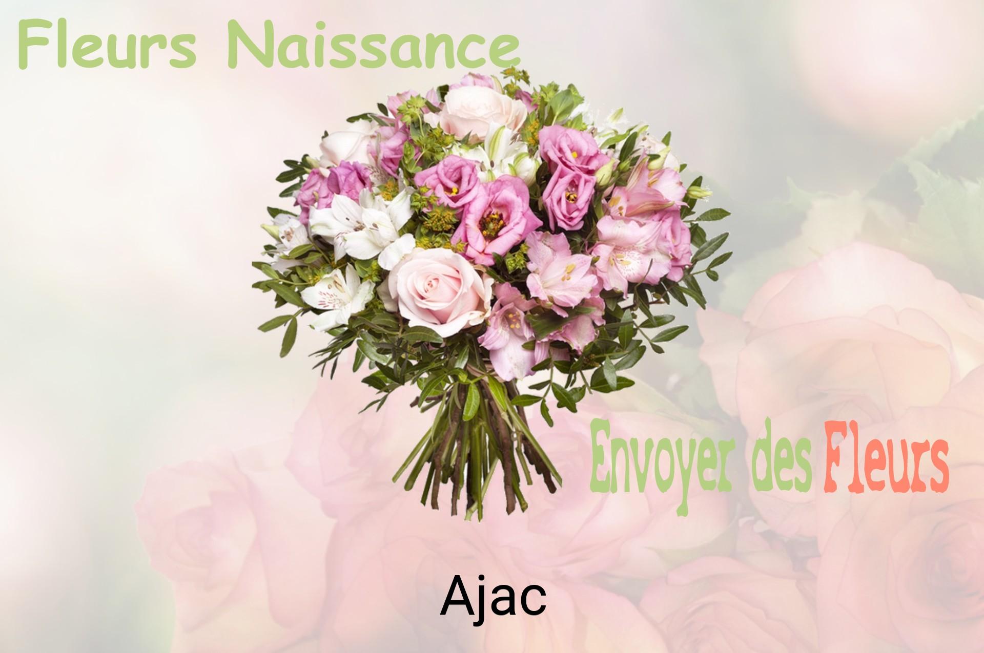 Bouquet de fleurs de naissance livré à Ajac